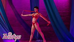 Brooklyn Gray Flexible Dildo Suck Legs Wide Open