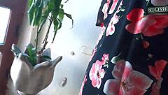 Young guy chases mature Latina fucks outdoors pays debts