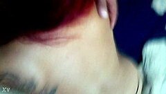 shemale delivers another deep sloppy blowjob on throbbing cock