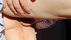 Mature Blonde Wife Gapes Huge Pussy Lips