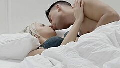 blonde teen boyfriend morning fuck session