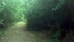 blonde girlfriend's teasing public woods deepthroat adventure