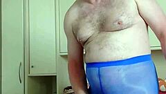 blue leggings spa massage turns naked and wild!