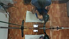 Petite Milf Gags on Huge Cock While Ramming Dildo Deep