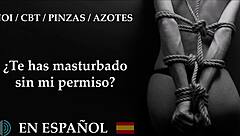 Extreme joi cbt whips clamps humiliate slave