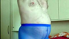 blue leggings spa massage turns naked and wild!