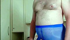 blue leggings spa massage turns naked and wild!