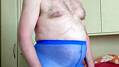 blue leggings spa massage turns naked and wild!