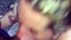 blonde girlfriend's teasing public woods deepthroat adventure