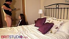 british teen tries amateur uniform fun first