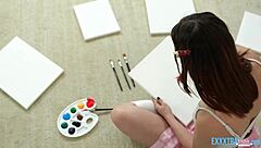 Hung gi joey pounds petite teen laya rae