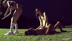join japanese mature outdoor ffm threesome