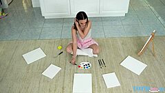 Hung gi joey pounds petite teen laya rae