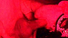 redhead milf massages cock then sucks cum dripping from mouth