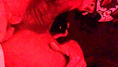 redhead milf massages cock then sucks cum dripping from mouth