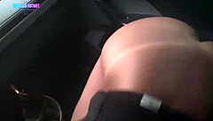 Huge Ass Wife Flashes Cuckold Hubby in Traffic to Carnival