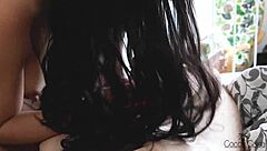 Amateur Babe RIDES Cock In Socks Perfect Ass Creampie Pussy POV!