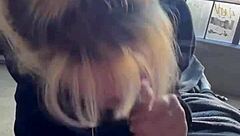 curvy milf devours massive interracial cumshot facial mouthful