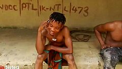 asian milf fucks local ebony boyfriend outdoors rough