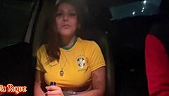 gorda puta gulps fresh cum from street find till last drop 😋