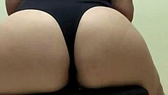 Sexy latina teases with hot chair dance, don't you want more?