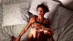 Pov Footjob Leads to Squirting Explosion