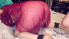 gorgeous big ass bent over in red dress takes rough pounding