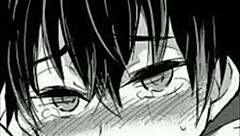 Man moans dirty while masturbating intensely