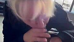 curvy milf devours massive interracial cumshot facial mouthful