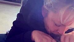 curvy milf devours massive interracial cumshot facial mouthful