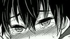 Man moans dirty while masturbating intensely