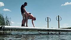 lake public fuck almost caught milf big tits 😏🍆💦