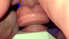 Tiny redhead wife rides old huge cock hard and deep!