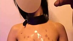 master dominates submissive teen in intense candle wax roleplay