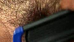 hairy latina pussy up close and tempting