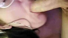 SLUTTY WIFE GOBBLES COCK in DEEPTHROAT ORAL