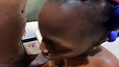 naughty neighbor sucks my cock with her perfect dick lips