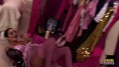 Brunette Milfs' Passionate Store Threesome