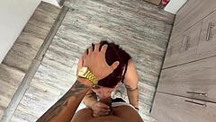 Roommate Obsessed with Jenn's Big Boobs Cumshot