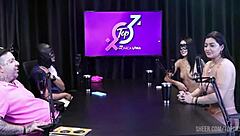 lucas ferraz pounds two horny wives live on cam