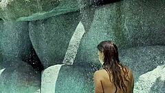 Monika Fox Poses Seductively In Pink Bikini Exotic Spots