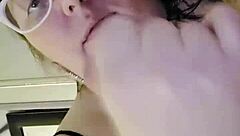 SLUTTY WIFE GOBBLES COCK in DEEPTHROAT ORAL