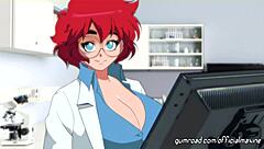 Doctor Maxine's ASMR titty fuck tempts huge cock