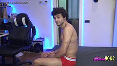 blonde mistress bonds submissive for latex ass blowjob