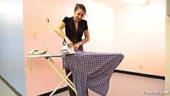 Hot Housewife's Steamy Home Handjob Tease