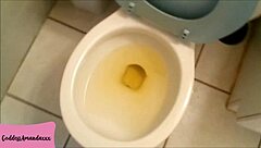 stay at my feet... while i piss, toilet dog! 😩