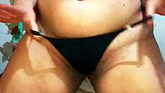 Reynatirana taunts loser with panty joi in femdom humiliation