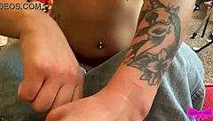 Dakota marr deepthroats spying creep's cock after sunbathing pov