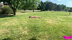 Dakota marr deepthroats spying creep's cock after sunbathing pov