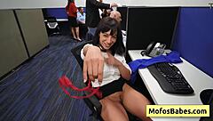 Office milf sasha pearl gets naughty fingering boobs